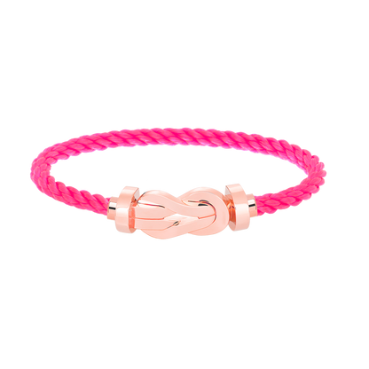 ˇGilded EraˇCHANCE LARGE 8 FIGURE BUCKLE NO DIAMOND BRACELET ROSE GOLD