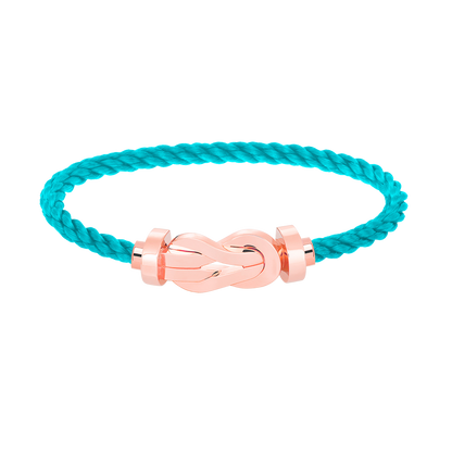 ˇGilded EraˇCHANCE LARGE 8 FIGURE BUCKLE NO DIAMOND BRACELET ROSE GOLD