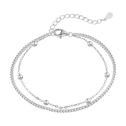 [STREET]Delicate Bead Double Layer Bracelet