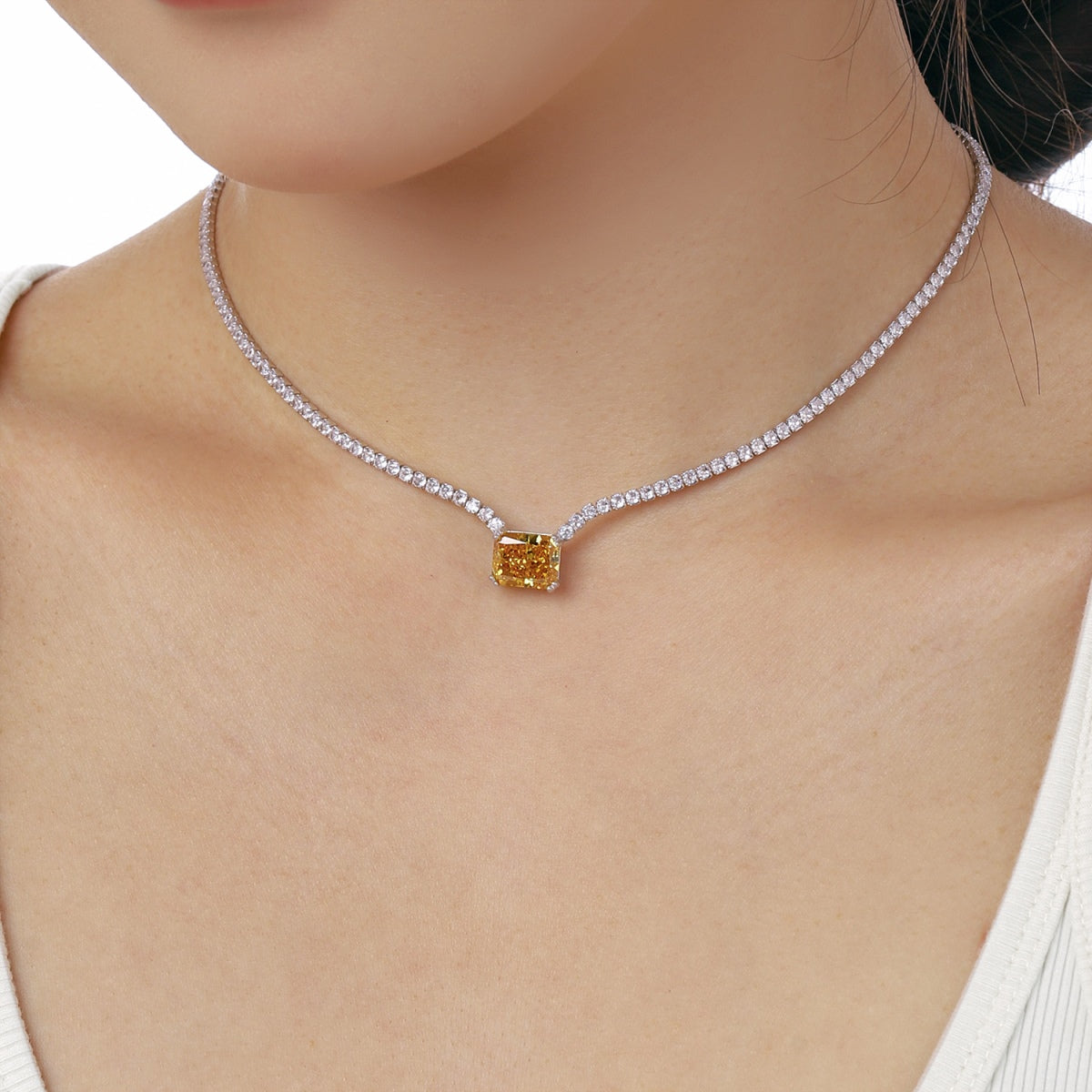 [STREET]Elegant Radiant Cut Necklace