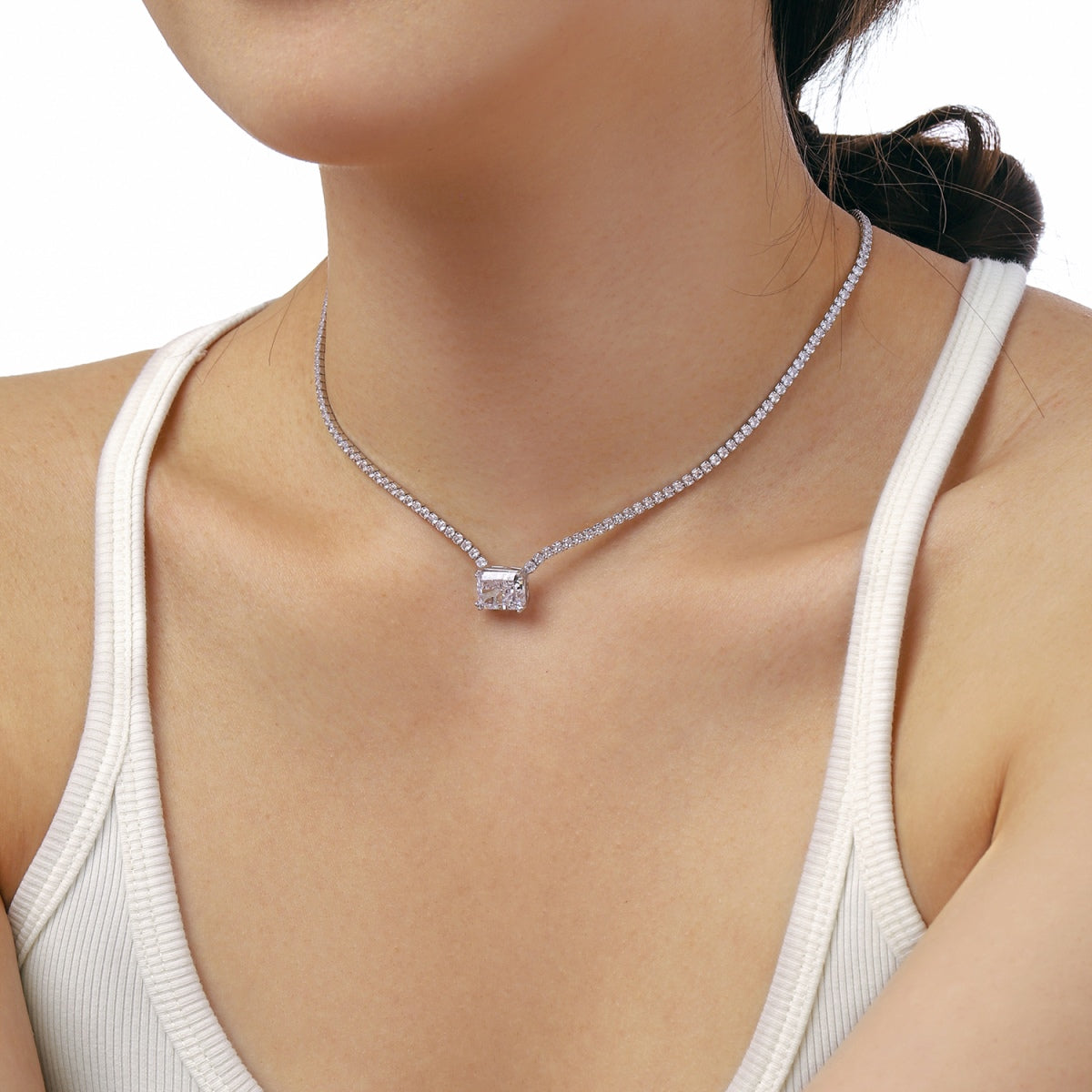 [STREET]Elegant Radiant Cut Necklace