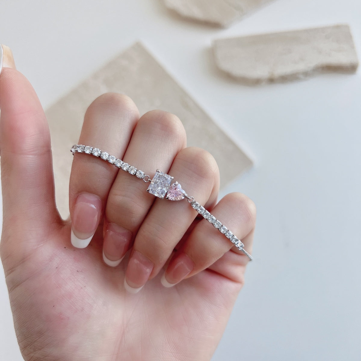 [STREET]Dazzling Unique Multi Shape Lover Bracelet