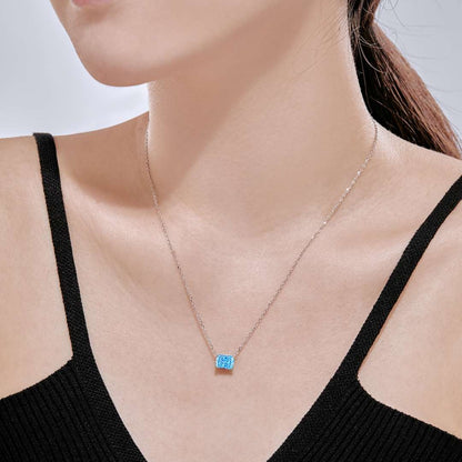 [STREET]Luxurious Square Shape Colorful Necalack