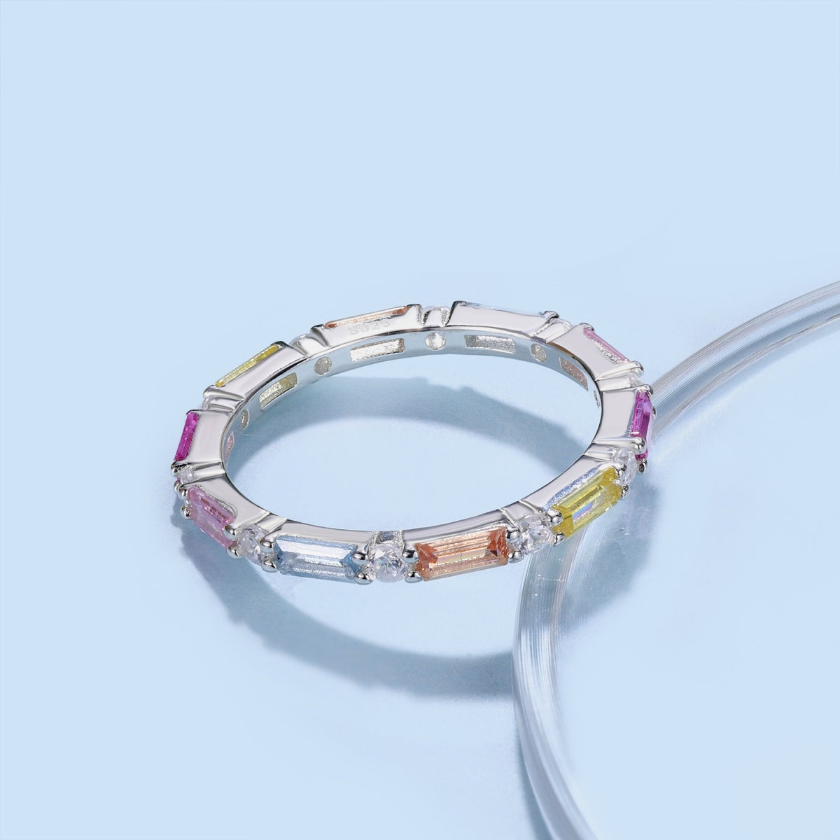 [STREET]Lively In Shades Elegant Radiant Cut Daily Ring