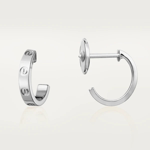 ˇGilded EraˇLOVE EARRINGS 2.65MM SILVER