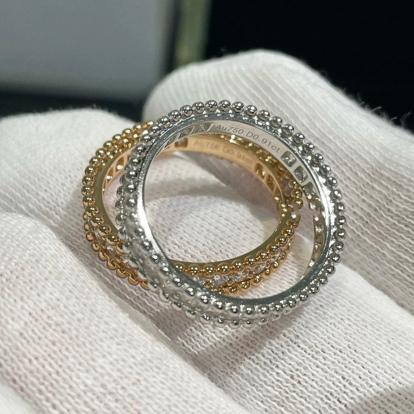 ˇGilded EraˇPERLEE DIAMOND ROSE GOLD RING