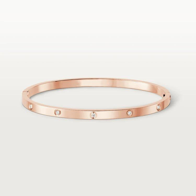 ˇGilded EraˇLOVE BRACELET 3.65MM 10 DIAMONDS