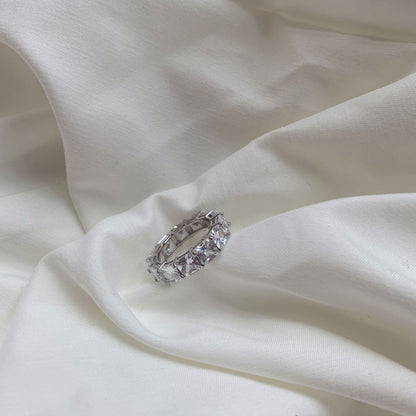 [STREET]Elegant Princess Cut Tennis Ring
