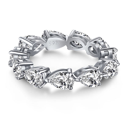 [STREET]Exquisite Pear Cut Tennis Ring