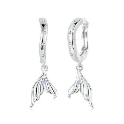 [STREET]Dainty Gold Plated Earring Hypoallergenic Fish Tail Earring