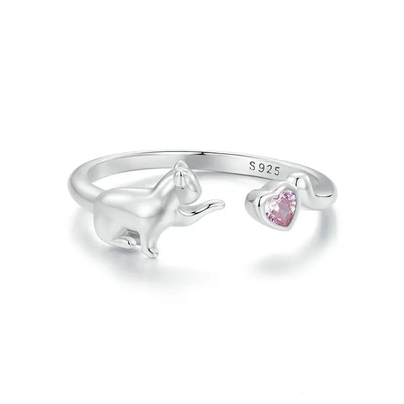 [STREET]Lovely Pet Animals Open Ring Statement Ring