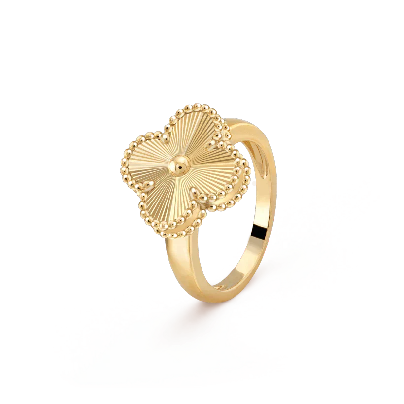 ˇGilded EraˇCLOVER GOLD RING